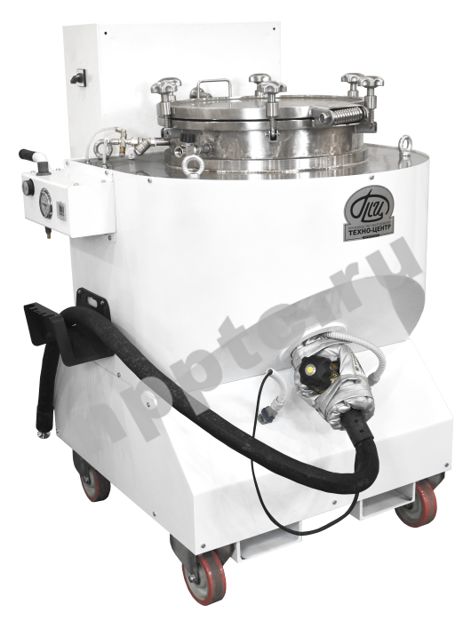 Установка вакуумирования и розлива горячего шликера